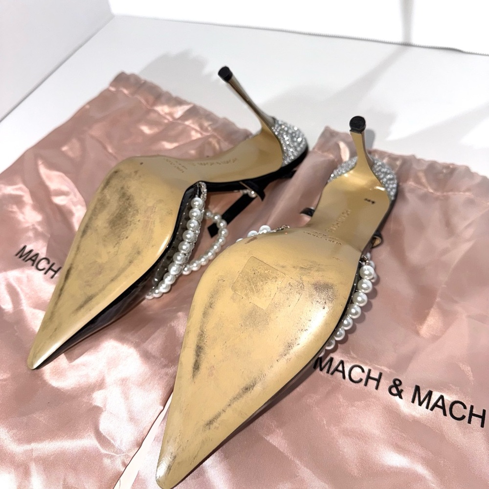 Mach & Mach Black Diamond Of Elizabeth Heels - Picture 5 of 6